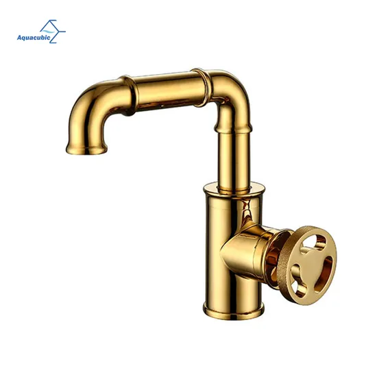 Brass Kitchen Faucets Retro Industrial Style Brass Crane Bathroom Faucets Hot and Cold Water Mixer Tap Torneira